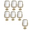 Espelho Dupla Face Maquiagem Mesa Kit 7 Und Vintage Decorativo Retro Casa Decoraçao Moda - 1
