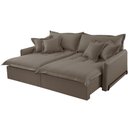 Ver imagem 3 de Sofá Cama Leona Retrátil e Reclinável 190 Cm Braço 15 Cm Meu Sofá Online