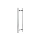 Ver imagem 1 de Puxador Duplo Alumínio 40cm Porta Pivotante Madeira/vidro