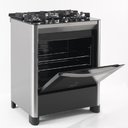 Ver imagem 2 de Fogão de Piso Fischer 5 Bocas Tc Gran Chef com Grill Preto e Inox - 127 Volts
