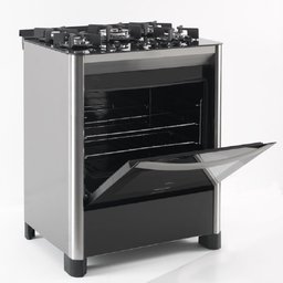 Fogão de Piso Fischer 5 Bocas Tc Gran Chef com Grill Preto e Inox - 127 Volts - 2