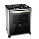 Ver imagem 1 de Fogão de Piso Fischer 5 Bocas Tc Gran Chef com Grill Preto e Inox - 127 Volts