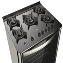 Ver imagem 3 de Fogão de Piso Fischer 5 Bocas Tc Gran Chef com Grill Preto e Inox - 127 Volts