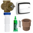 Ver imagem 3 de Kit Válvula Hydra Max 1.1/2" Acabamento Branco e Adaptadores 2550e112brk100