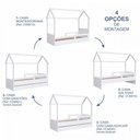 Ver imagem 4 de Cama Infantil Montessoriana com Cama Auxiliar sem Colchao Infanto Branco - Completa Móveis