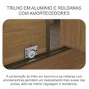 Ver imagem 5 de Guarda Roupa Casal Duna com Espelho e Gaveteiro Suiça Cumaru 25 Fendi - Novo Horizonte