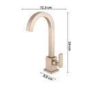 Ver imagem 3 de Torneira para Banheiro Athena Slim Meber Metais Dourado/Matte