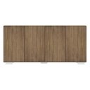 Ver imagem 7 de Aparador Buffet 4 Portas com Pés Quadrados Veneza Multimóveis V3557 Rustic/Branco