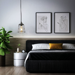 Pendente Ollin 30cm E27 Preto Nordecor - 2