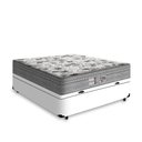 Ver imagem 2 de Cama Box Baú Viúva + Colchão de molas ensacadas Evolution Probel/Prodormir 128x188x74 CM:branco