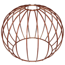 Cupula de Aramado Tangerine Cobre para Pendentes e Abajures - 1