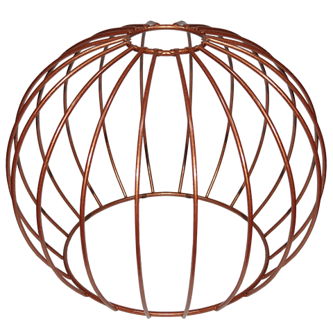 Cupula de Aramado Tangerine Cobre para Pendentes e Abajures