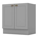 Ver imagem 1 de Balcão 2 Portas 80 cm Nova York Cinza – Henn