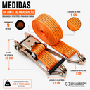 Ver imagem 6 de Kit 2 Cintas com Catraca para Amarração de Carga 5 Toneladas 9 Metros Muke Tools