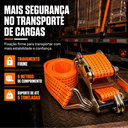 Ver imagem 4 de Kit 2 Cintas com Catraca para Amarração de Carga 5 Toneladas 9 Metros Muke Tools