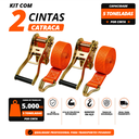 Ver imagem 2 de Kit 2 Cintas com Catraca para Amarração de Carga 5 Toneladas 9 Metros Muke Tools