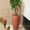 Ver imagem 2 de Vaso de Fibra de Vidro Atenas g 90cm Grande Terracota Fosco