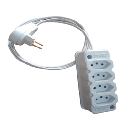 Extensão Elétrica 1,5mt 10A Quadrupla Fio 1,5 Br.1043-SILC4T - 2