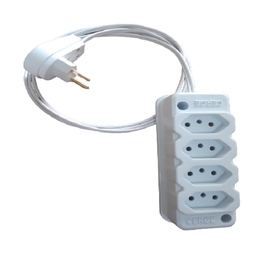 Extensão Elétrica 1,5mt 10A Quadrupla Fio 1,5 Br.1043-SILC4T - 3