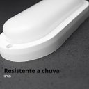 Ver imagem 3 de Luminária Tartaruga Led 10w Branco Frio 6000k 900lm Irc80 Fp>0.6 Corpo Branco Ip65 Biv Marca Roya