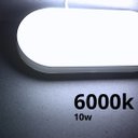 Ver imagem 6 de Luminária Tartaruga Led 10w Branco Frio 6000k 900lm Irc80 Fp>0.6 Corpo Branco Ip65 Biv Marca Roya
