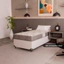 Ver imagem 2 de Colchão Solteiro e-Shop Casa D33 One Face - 17x88x188cm - Suede Cinza