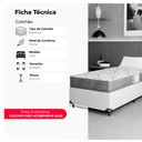 Ver imagem 2 de Colchão Solteiro D33 One Face 17x88x188cm - Cinza - e-Shop Casa
