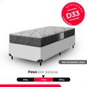 Ver imagem 5 de Colchão Solteiro e-Shop Casa D33 One Face - 17x88x188cm - Suede Cinza