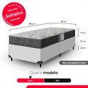 Ver imagem 4 de Colchão Solteiro e-Shop Casa D33 One Face - 17x88x188cm - Suede Cinza