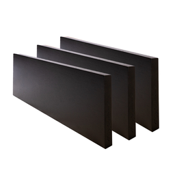 Prateleiras Kit 3 Peças Madeira Maciça Eucalipto C Suporte Invisível 80 Cm X 20 Cm Cor Preta - 3