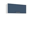 Ver imagem 2 de Armário de Cozinha Aéreo Amara 80x36cm com Porta Basculante Branco/Azul 250024