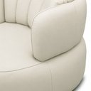 Ver imagem 5 de Poltrona Decorativa Cheval Giratória 360° em Couro Livintus Leather