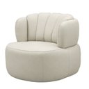 Ver imagem 4 de Poltrona Decorativa Cheval Giratória 360° em Couro Livintus Leather
