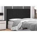 Ver imagem 3 de Cabeceira King 1,95m Tânia Suede Preto - Pallazio