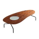 Ver imagem 2 de Mesa de Centro para Sala de Estar com Detalhe em Vidro Cacau