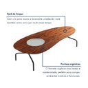 Ver imagem 4 de Mesa de Centro para Sala de Estar com Detalhe em Vidro Cacau