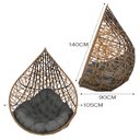 Ver imagem 3 de Cadeira Balanço Ninho Suspenso Gota Tramado com Almofada Impermeável Acesse Móveis