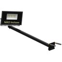 Ver imagem 2 de Suporte Refletor Inclinado Parede Braço 50 Cm Preto