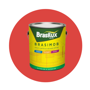 Esmalte Sintetico Brasimob Brasilux 3,6l:laranja