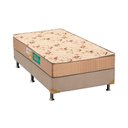 Ver imagem 1 de Cama Box Solteiro: Colchão Espuma Polar D33 Pérola + Base CRC Rústico Clean(88x188)