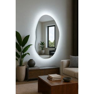 Espelho Pinterest Decorativo Orgânico Lapidado 90x60 com Led Bivolt