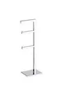 Ver imagem 1 de Papeleira Vertical Piso 2 Rolos Porta Papel Higiênico 50cm Banheiro Aço Inox Polido Brilhante Linha 