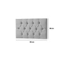 Ver mais imagens de Cabeceira Painel Estofada Paris Suede Cinza Solteiro 90cm para Cama Box