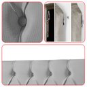 Ver imagem 7 de Cabeceira Painel Estofada Paris Suede Cinza Solteiro 90cm para Cama Box