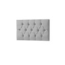 Ver imagem 2 de Cabeceira Painel Estofada Paris Suede Cinza Solteiro 90cm para Cama Box