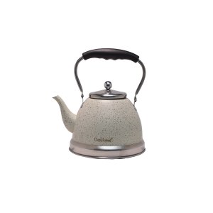 Chaleira Haus Roland Aço Inox Parede Dupla Coador Chá Café 2 Litros Branca