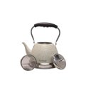 Ver imagem 2 de Chaleira Haus Roland Aço Inox Parede Dupla Coador Chá Café 2 Litros Branca