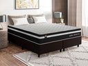 Ver imagem 1 de Conjunto Cama Box Queen c/ Molas Ensacadas Durham Marrom 158x198x60