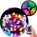 Ver imagem 1 de Fio de Fada Natal Musical 200 Lâmpadas Leds Colorido Usb 20m