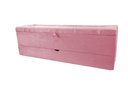 Ver imagem 2 de Recamier Puff Baú Sapateira com Gaveta 1,38cm para Cama Box Padrão - Rosa Claro